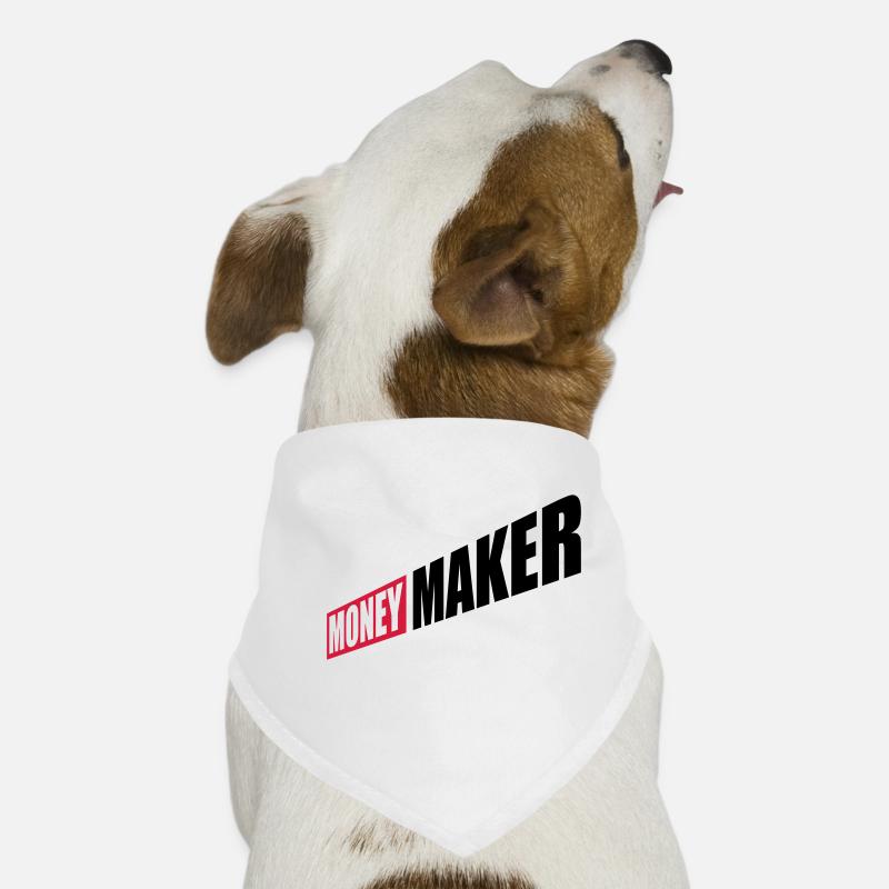 Entrepreneur Money Maker Logo Bandana pour chien