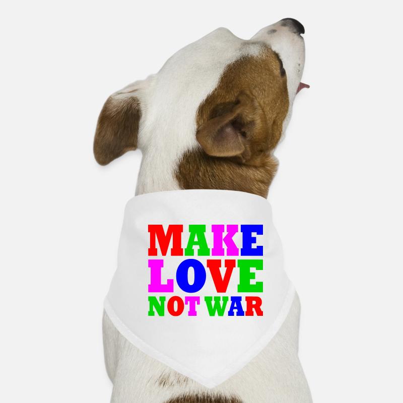 Make love not war Dog Bandana