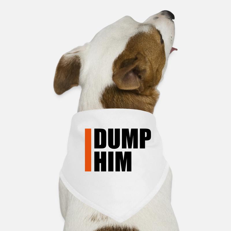 Dump Him Quote Logo Bandana pour chien