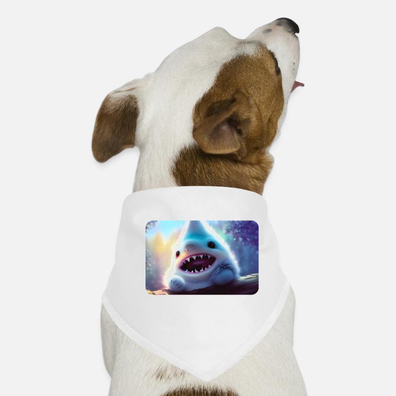 Furry Shark Dog Bandana