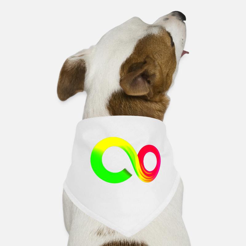Regenbogen Verlauf unendlich Unendlichkeit Symbol Hunde-Bandana