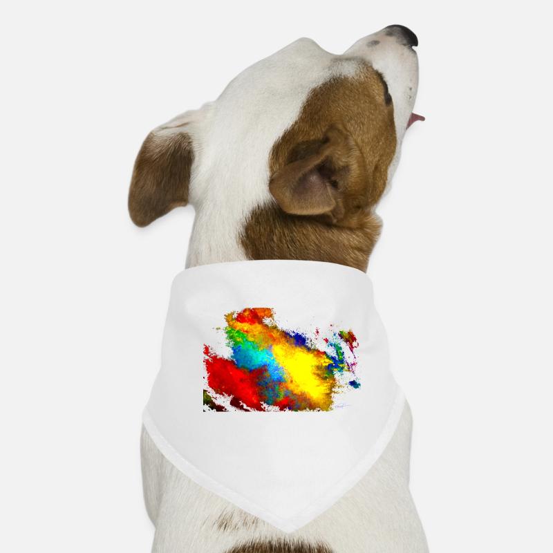"MixedArt" Acrylic Paint by Marco Eckenbrecht Dog Bandana