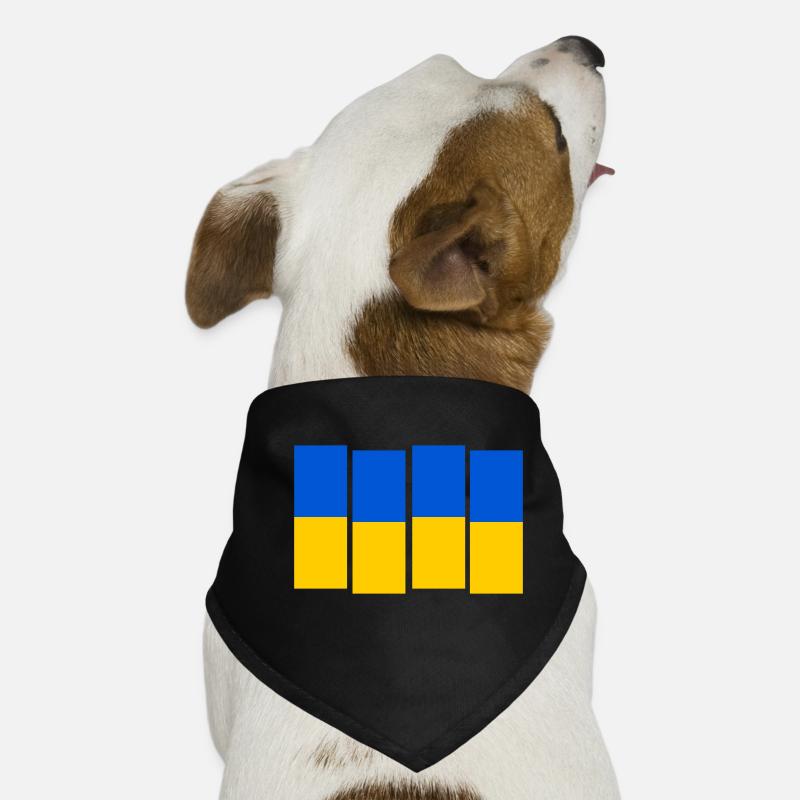 Drapeau noir de l’Ukraine Bandana pour chien