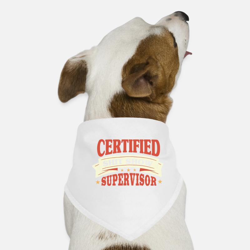 Certified Shit Show Supervisor Dog Bandana