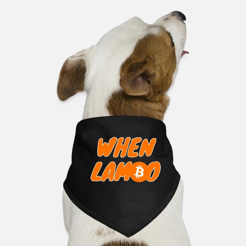 Crypto When Lambo BTC Bitcoin 1 Dog Bandana