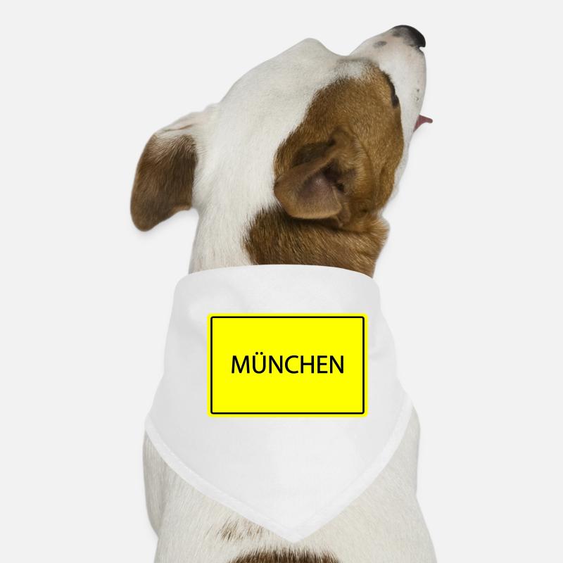 Panneau de la ville de Munich Bandana pour chien
