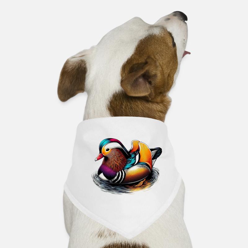 Canard mandarin Bandana pour chien