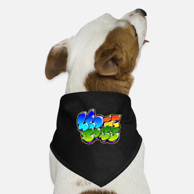 Leo Zeboss Graffiti Name Dog Bandana