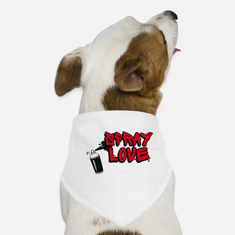 Spray Love Hunde-Bandana