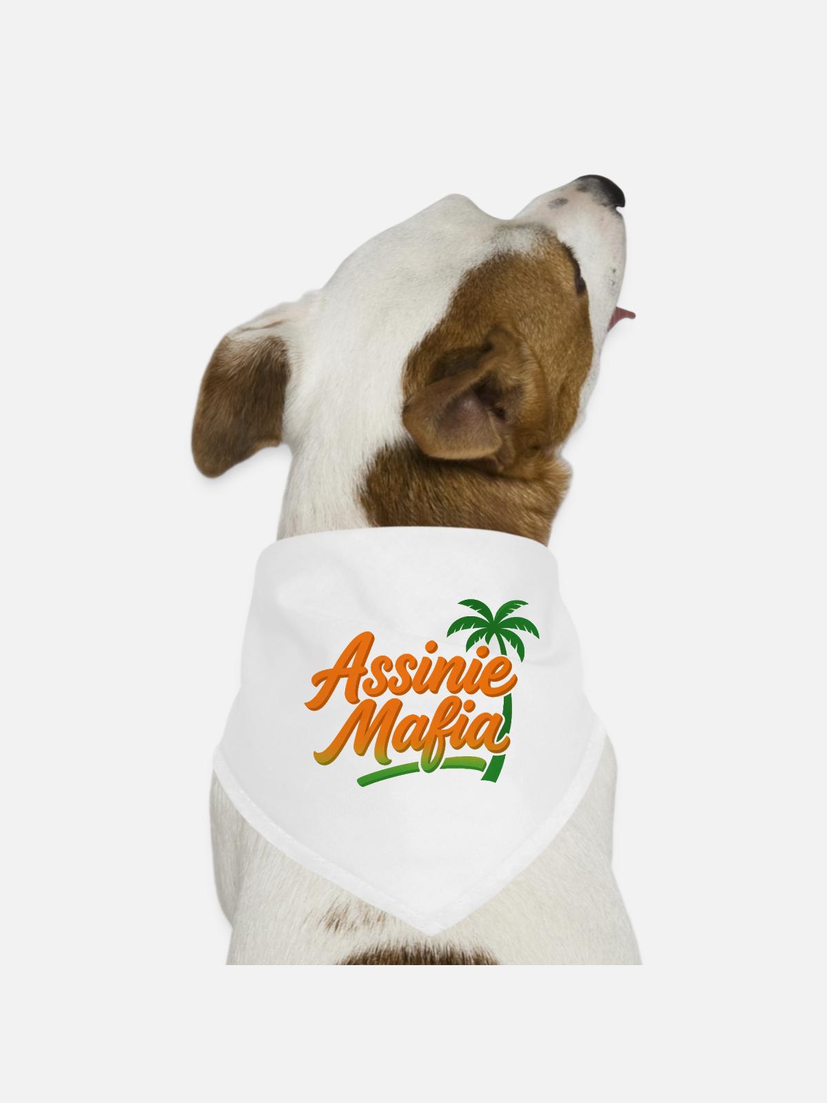 Assinie Mafia - Dog Bandana - white - Front