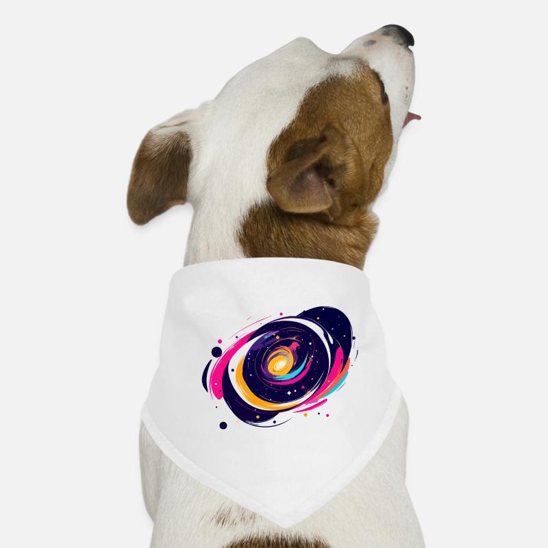 Color Swirl Galaxy Outer Space Pattern Dog Bandana