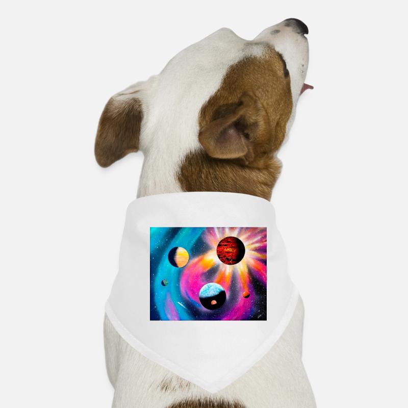 Colorful Galaxy Dog Bandana