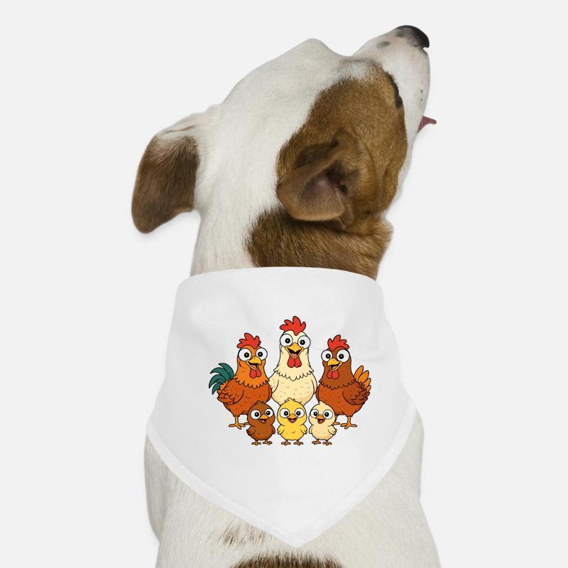 Chickens, roosters and chicks Dog Bandana