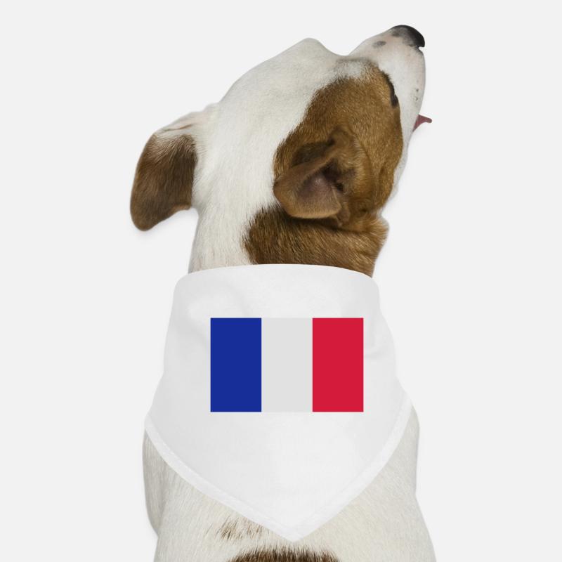 Drapeau Francais Bandana pour chien