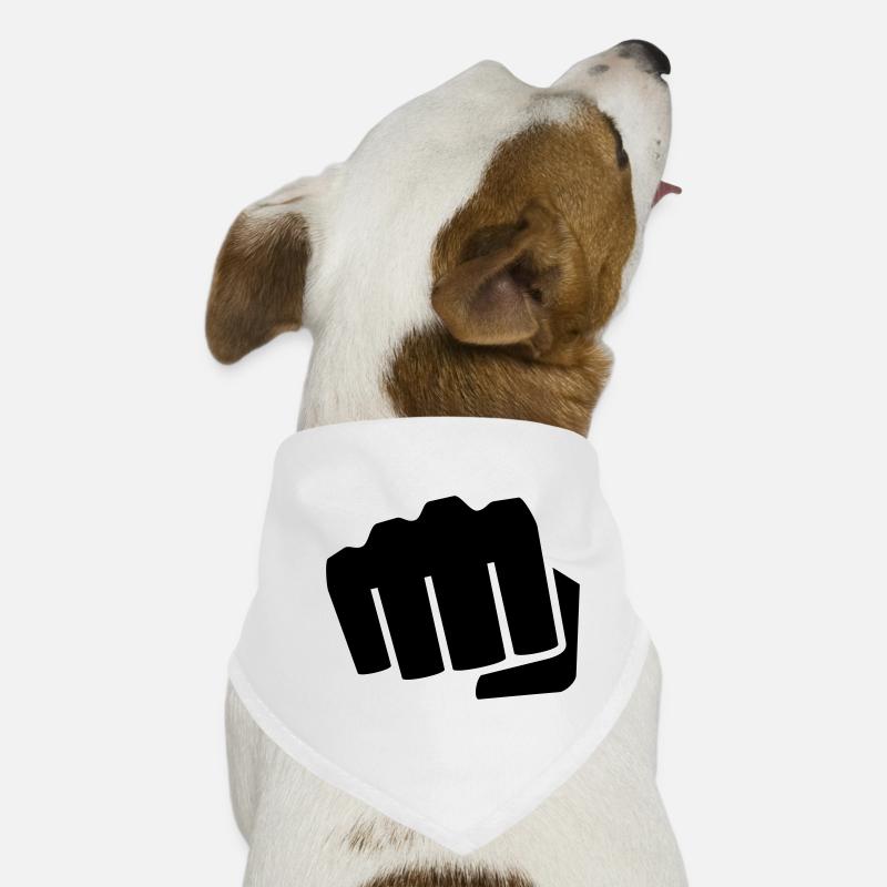 Faust Geschenk Idee dagegen Symbol Hand Dog Bandana