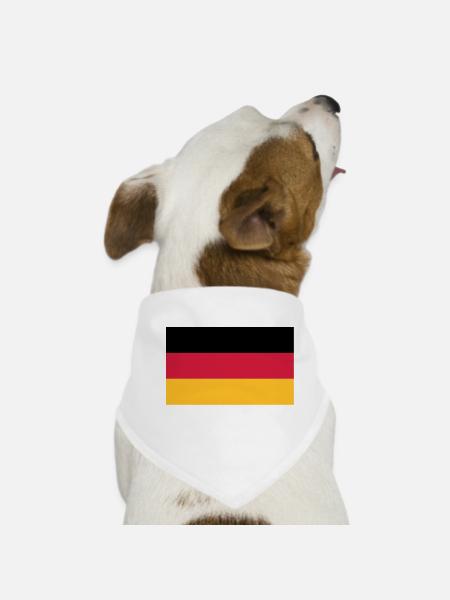 flag_german - Hunde-Bandana - Weiß - Vorne