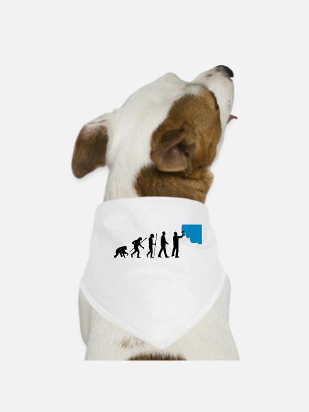 evolution_painters_062012_a_2c - Dog Bandana - white
