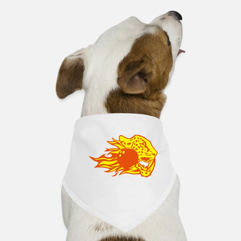 bowling leopards flame logo animal fire Dog Bandana