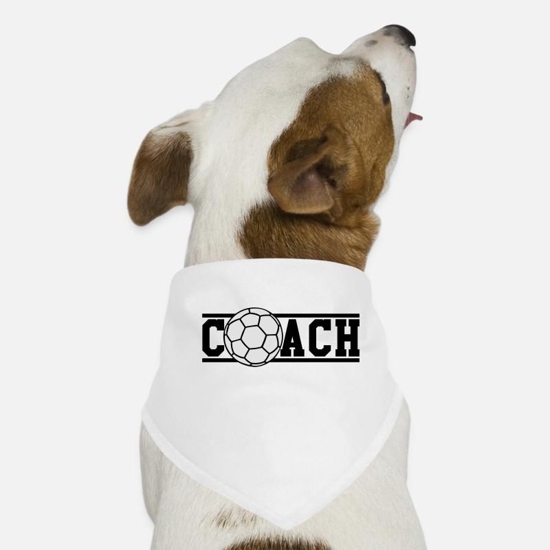 Handball Coach - Hunde-Bandana - Weiß