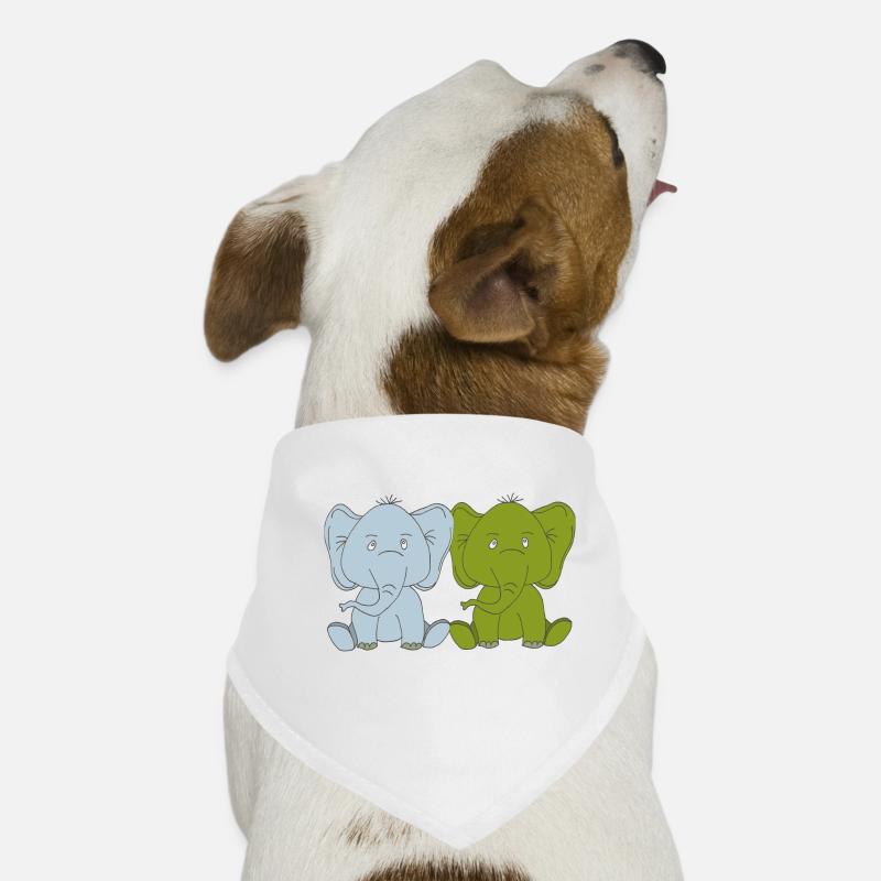 Deux bébés éléphants Bandana pour chien