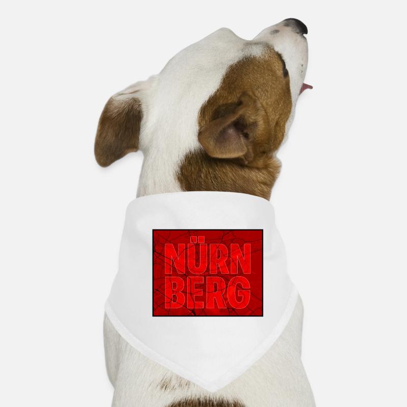 Nuremberg Contours Red Dog Bandana