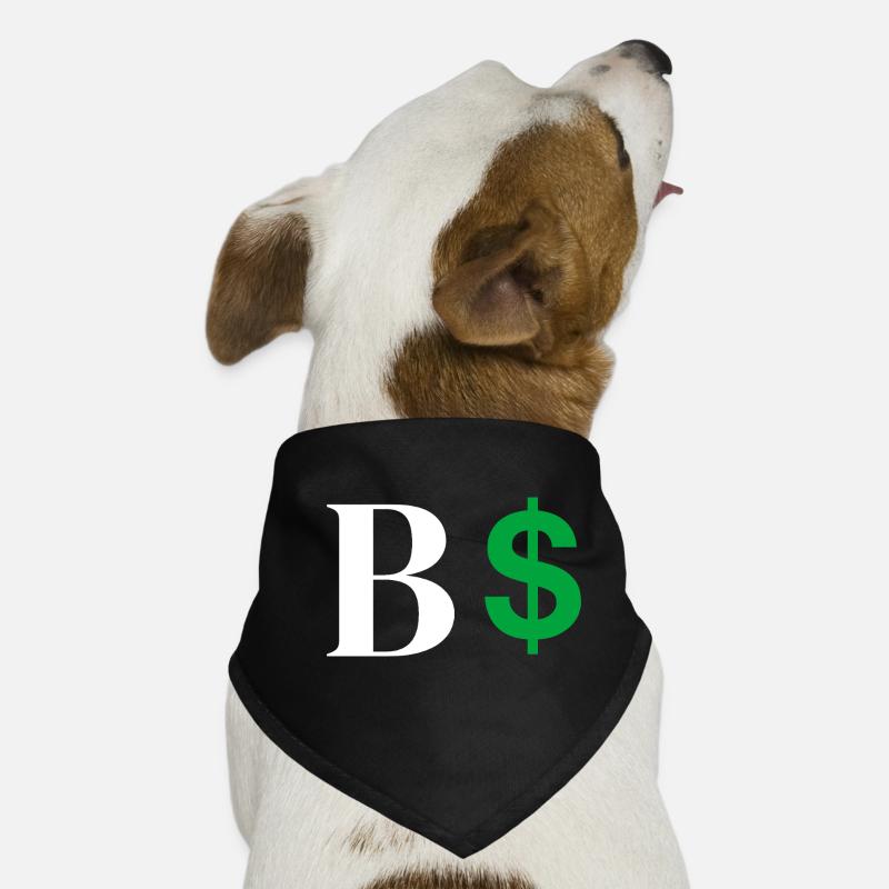 Buchstabe b Dollar Hunde-Bandana