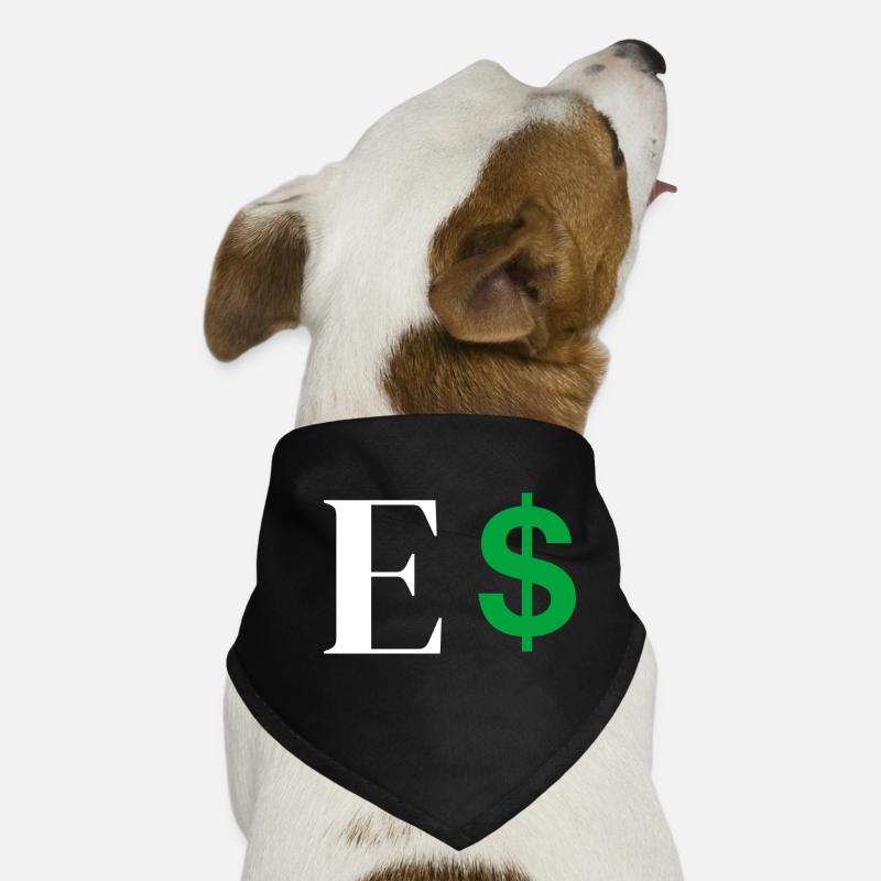 Buchstabe E Dollar Hunde-Bandana