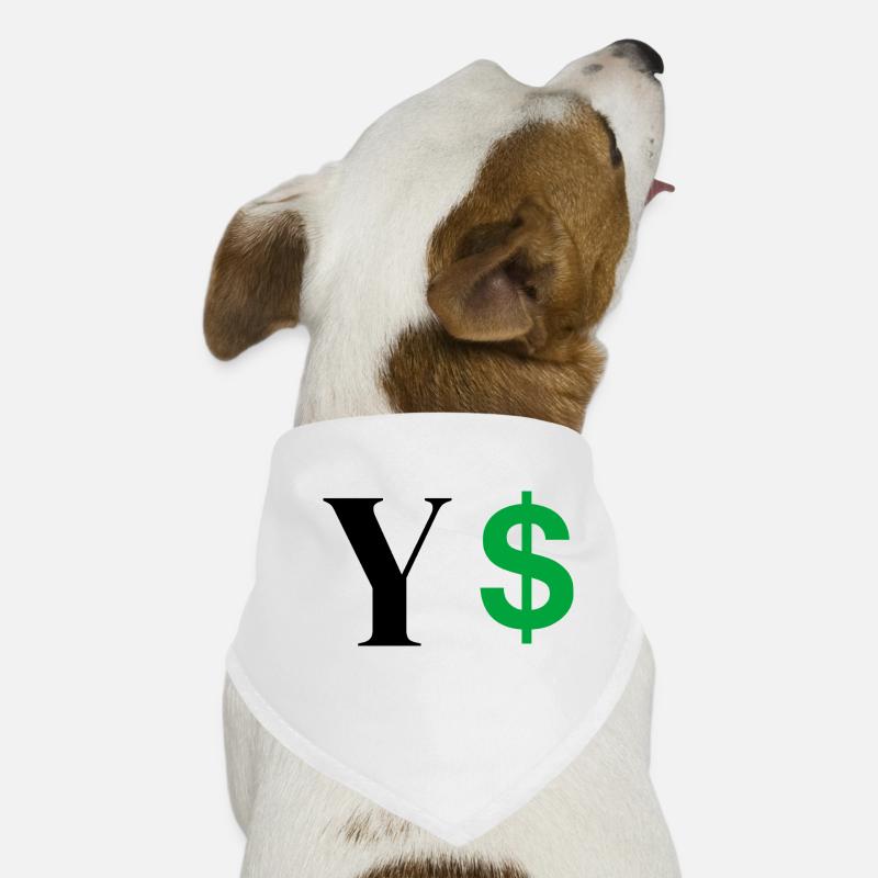 Letter y dollar Dog Bandana