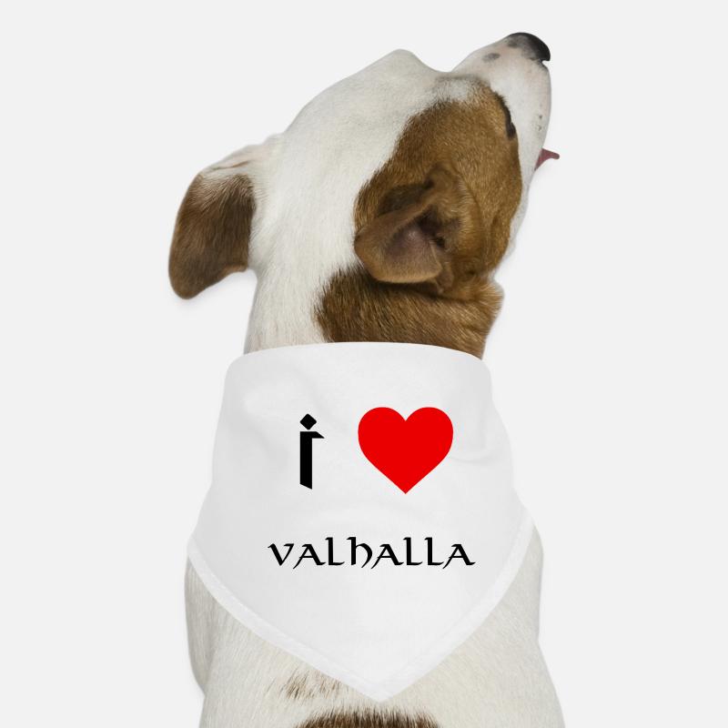 J’adore Valhalla - Bandana pour chien - blanc