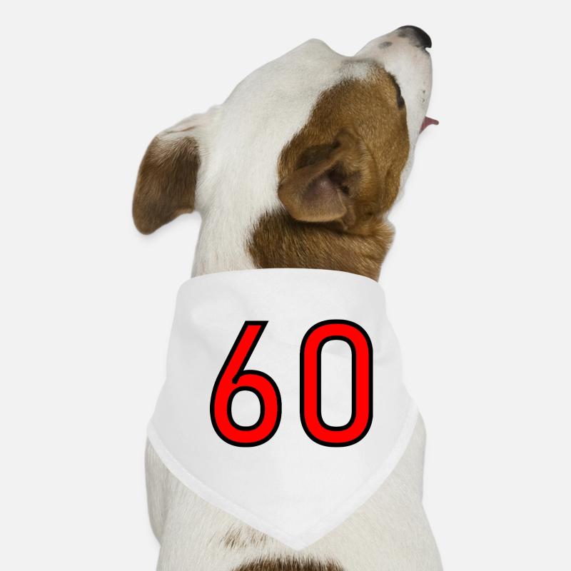60. 60 JAHRE. 60-JÄHRIGES JUBILÄUM. 60. GEBURTSTAG. Hunde-Bandana
