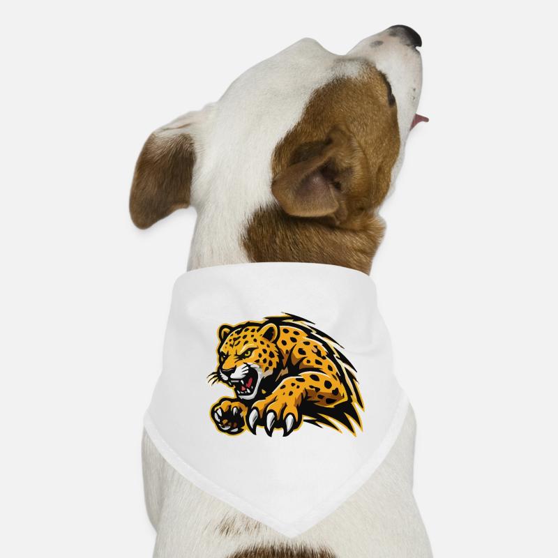 Assaut féroce du léopard Bandana pour chien