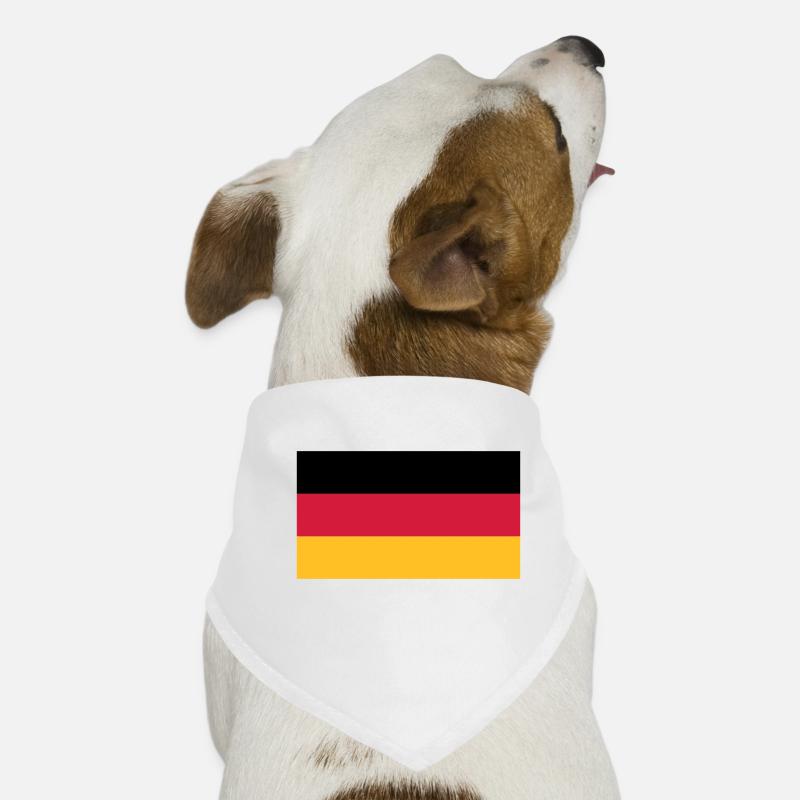 Deutschlandfahne Schwarz Rot Gold Hunde-Bandana