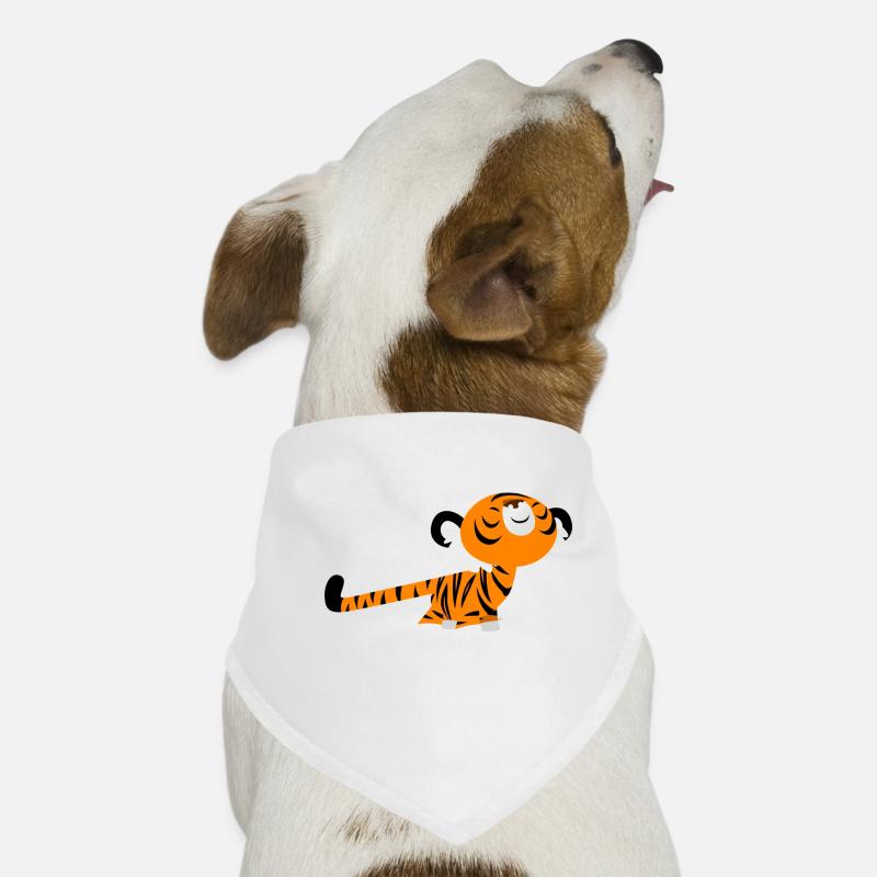 Erstreckender Tiger von Cheerful Madness!! Hunde-Bandana