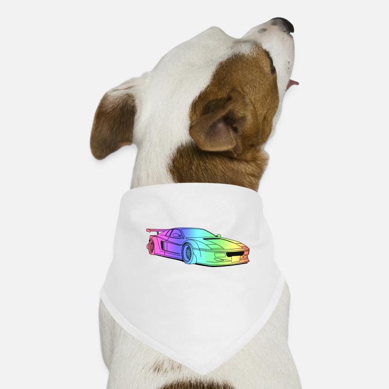 cool car colourful Bandana pour chien