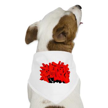 SAD Graffiti - Hunde-Bandana - Weiß - Vorne
