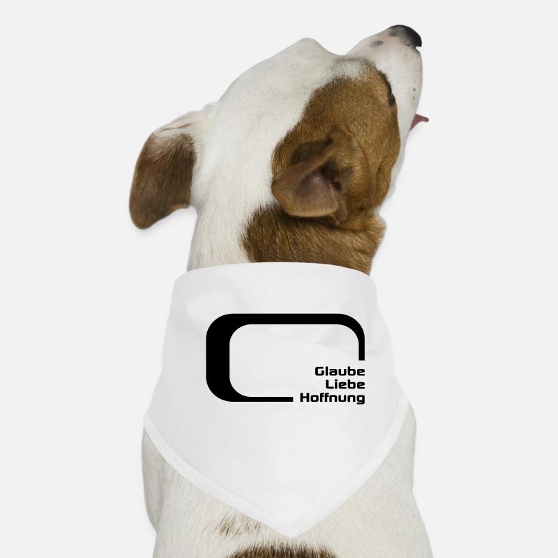 glaube liebe hoffnung Hunde-Bandana