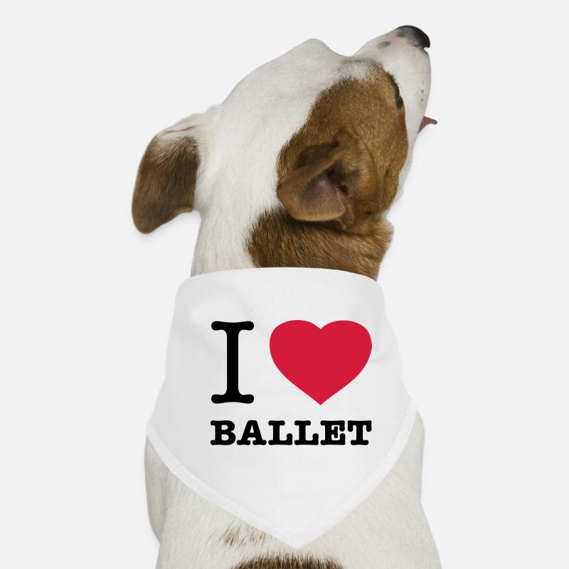 I LOVE BALLET Ballett Hunde-Bandana