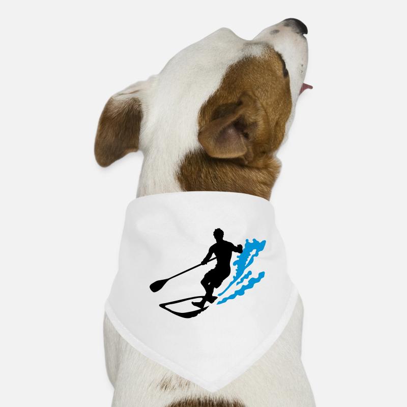 stand up paddling - Hunde-Bandana - Weiß
