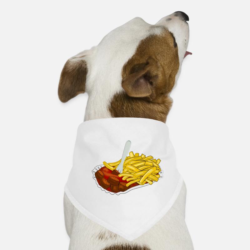 Currywurst avec frites Bandana pour chien