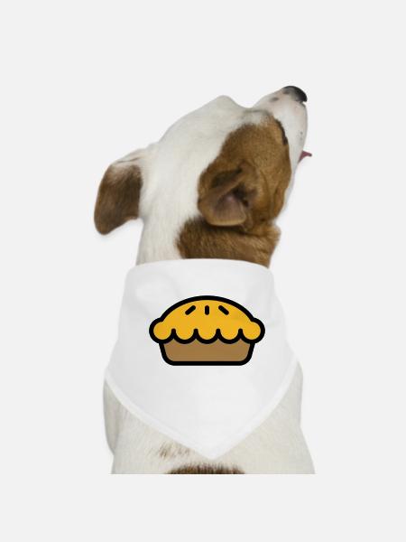 Apple Pie - Dog Bandana - white - Front