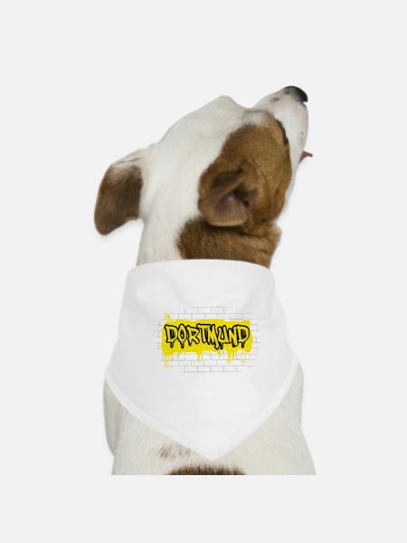 Dortmund - Hunde-Bandana - Weiß