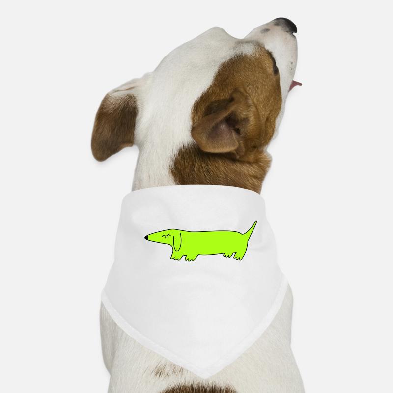 Chien vert simple Bandana pour chien