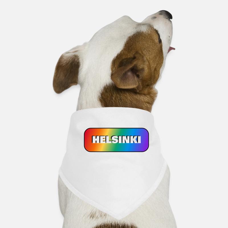 HELSINKI PRIDE GAY FLAG RAINBOW Dog Bandana