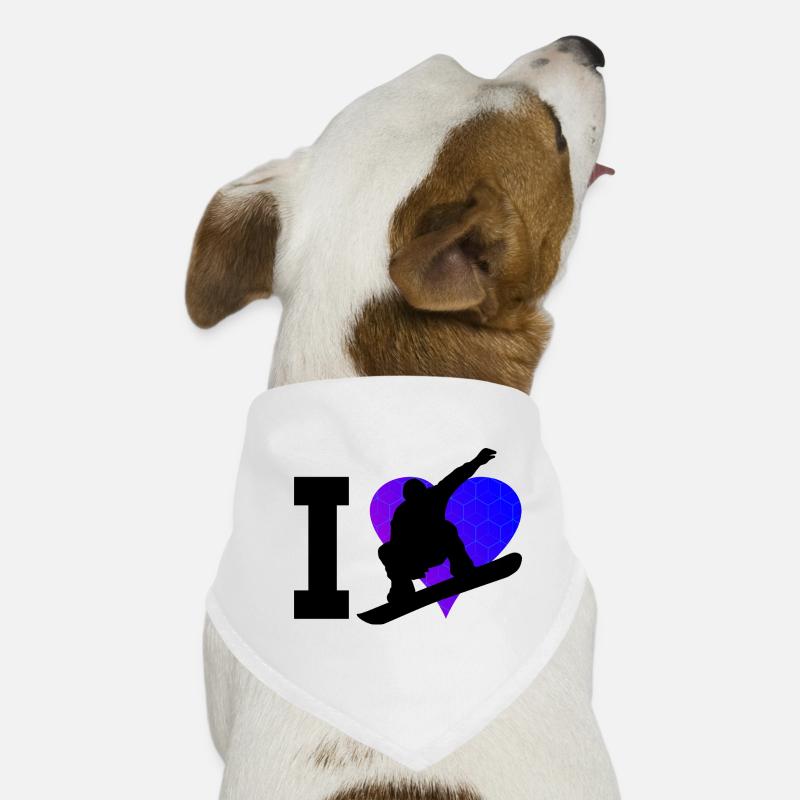 Snowboarder Herren Wintersport Snowboarding Hunde-Bandana