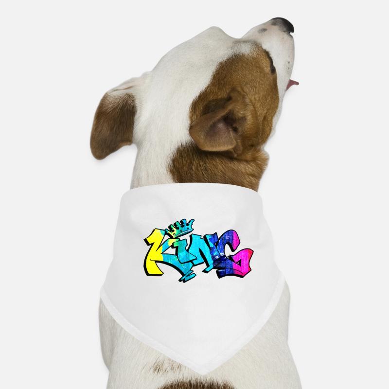 Graffiti-Stil Splash Hip Hop Farben Maler König Hunde-Bandana
