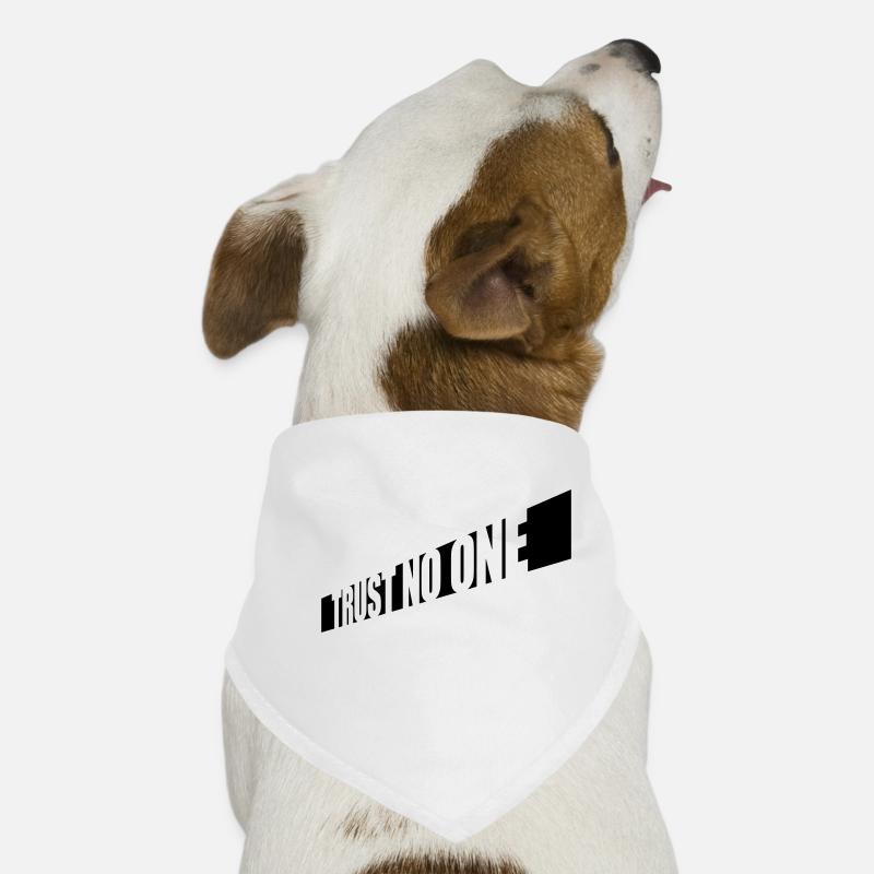 trust no one Zitat Hunde-Bandana
