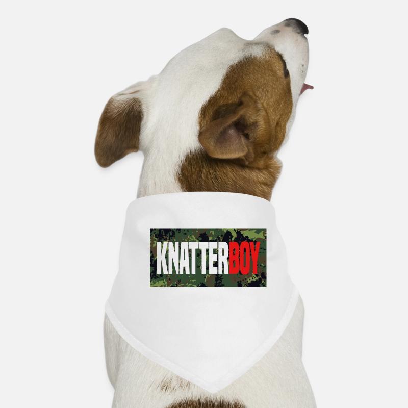 Knatterboy Camo Lustig checker Hunde-Bandana