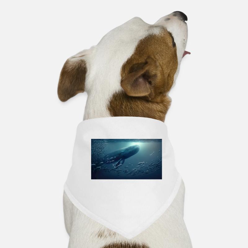Whale and fish Dog Bandana