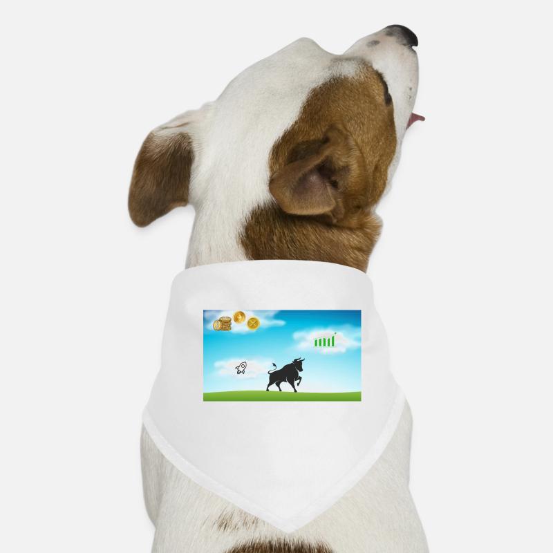Börsenbulle im Börsenparadies Hunde-Bandana