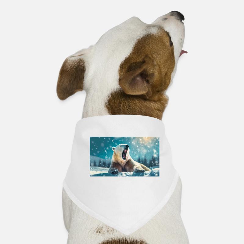 Niedliche Tiere chillen – Eisbär Hunde-Bandana
